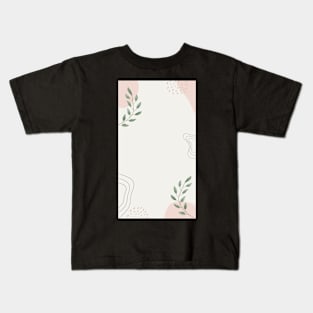 Abstract Essence: Aesthetic Geometric Watercolors Kids T-Shirt